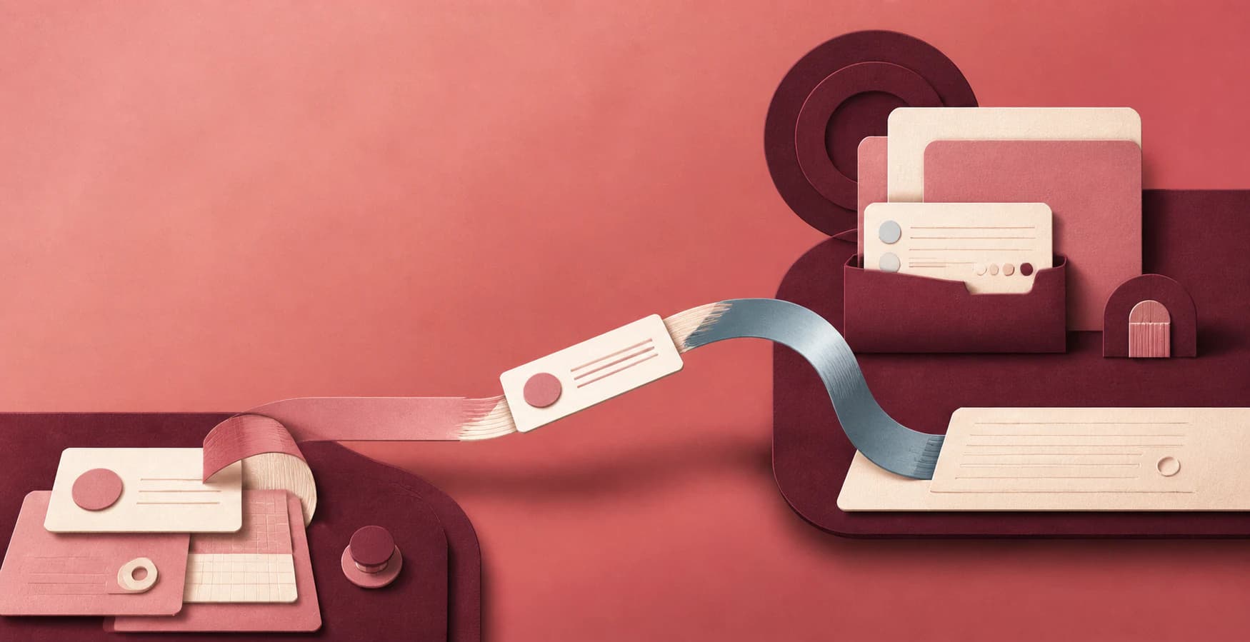 Illustration einer privaten Abrechnungsanfrage zwischen zwei Beteiligten